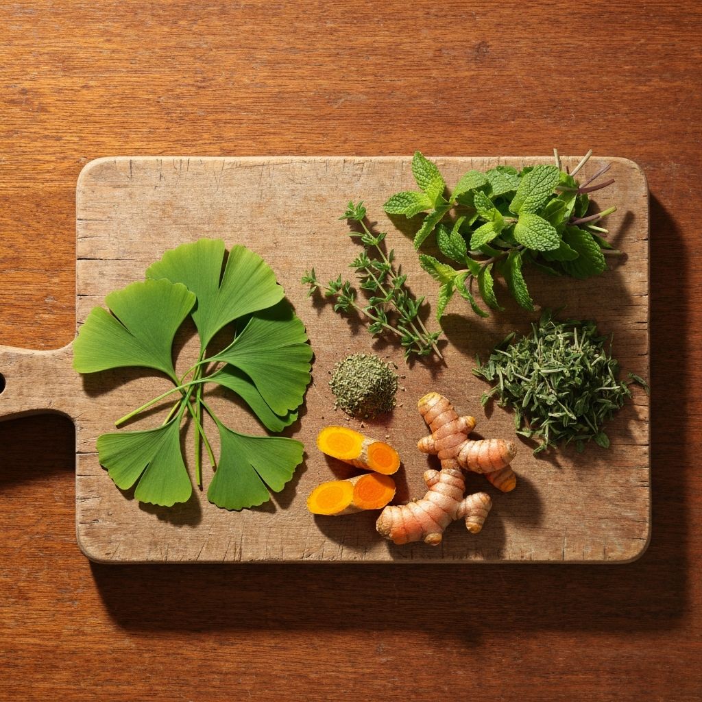 Verschiedene Heilkräuter und Pflanzen